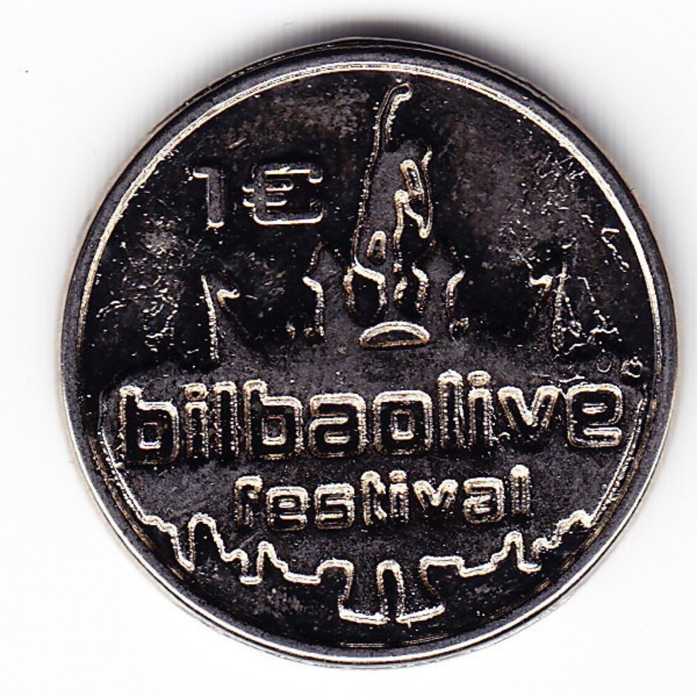 Bilbao Spain Live Music Festival 1 Euro Drink Token (b121)